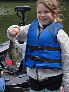 Crappie fish caught by person in Foxburg