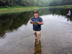 Two people fishing in Pennsylvania