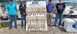 Group of 5 people enjoying fishing in OH