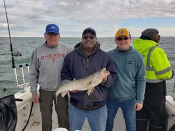 4 people fishing at the lakeside in Marblehead