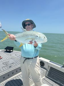 Crevalle Jack, 21-inch fish caught while fishing in FL
