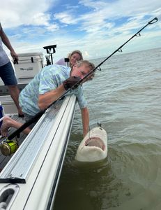 A person fishing in Goodland