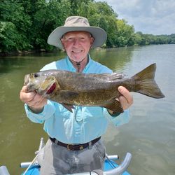 Angler with a 22-inch catch in Harpers Ferry