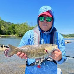 Angler with one fish catch in Harpers Ferry