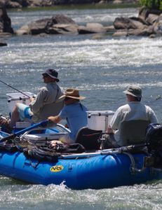 Two anglers fishing in West Virginia