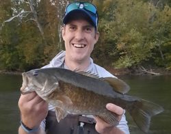 A single person fishing in Harpers Ferry