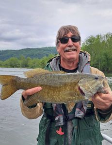 One person fishing in Harpers Ferry