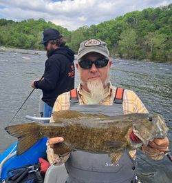 Angler with a 68-inch fish in West Virginia