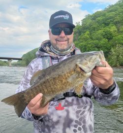 Smallmouth bass caught fishing in West Virginia