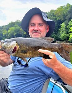 A solo angler fishing in West Virginia