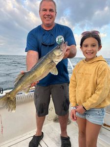 Walleye fish caught while fishing in Erie