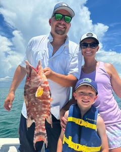 Three people fishing in Clearwater