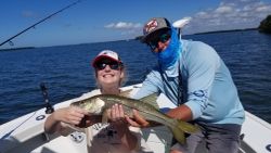 A snook fish caught fishing in FL