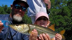 An 18-inch snook caught while fishing in Placida