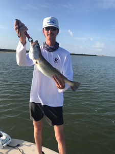 Angler catching a fish in TX