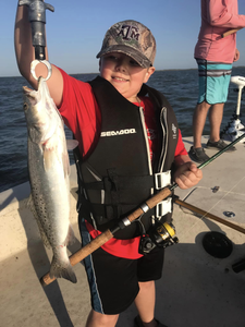 Lone angler fishing in TX