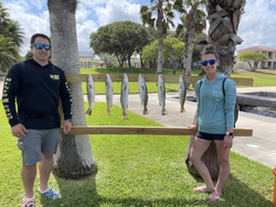 6 spotted weakfish caught in Corpus Christi