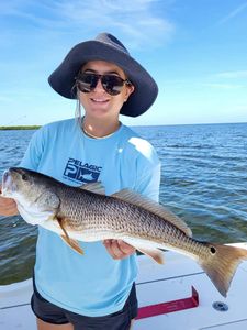 Redfish, 21-inch catch, fishing in FL