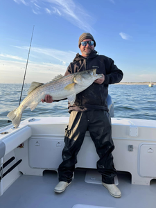 One person fishing in Lacey Township