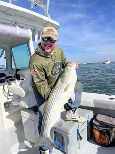 Striped bass caught in Lacey Township