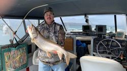 Angler with one fish caught in NY