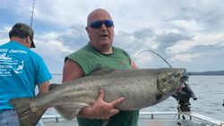 Coho salmon caught in NY