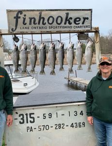9 Atlantic Salmon, Rainbow Trout, Sea Trout, and Pink Salmon caught in NY