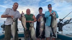 5 coho salmon, chinook salmon, and rainbow trout caught in Mexico
