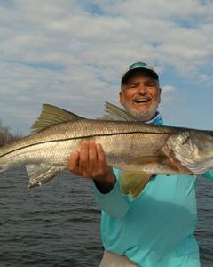 Big snook caught on a fly in Pine Island sound