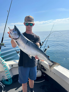 Successful angler with a big fish caught in WI