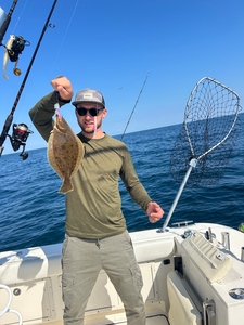 Nice California Flounder on a partly cloudy day using deep sea techniques!