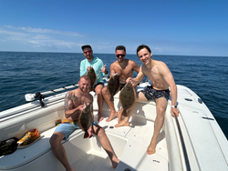 Nice California Flounder caught using deep sea jigging! Partly cloudy conditions made for a great day on the water.