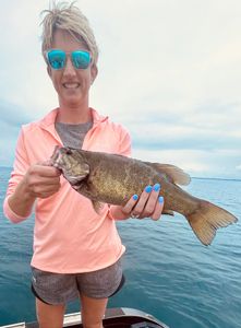 Smallmouth bass caught while fishing in N.Y.