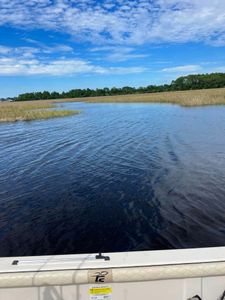 Scenic view of Carrabelle, Florida with boats and water