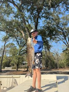 Cruising and fishing in Carrabelle with a single large fish