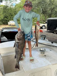 Two redfish caught while fishing in FL