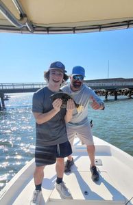Two anglers fishing in Charleston