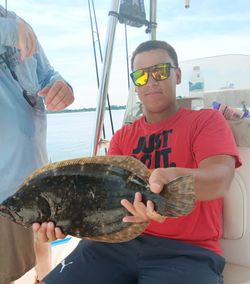 Lone angler fishing in Charleston