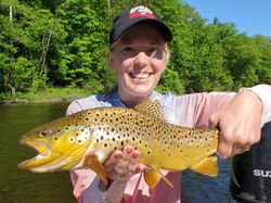 Kid Hooked a Trout in Cotter, AR