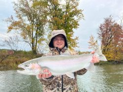 Caught a beautiful rainbow trout in Cotter