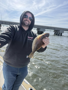 Southern Flounder, 11 inches, caught while fishing in Slidell