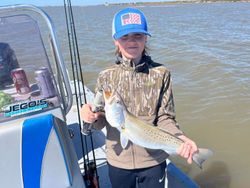 Lone angler fishing in TX