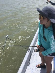 Angler enjoys fishing in Port Aransas