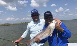 Fun day redfish fishing in Port Aransas