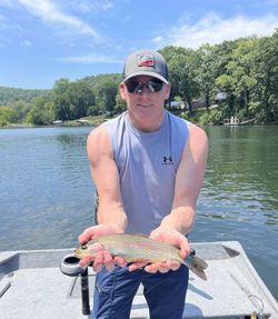 One angler fishing in Cotter