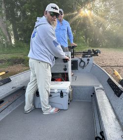 Two anglers fishing in Cotter