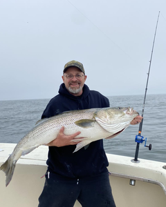 One person fishing in NJ