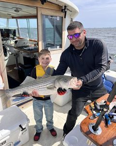 Striped bass caught while fishing in NJ