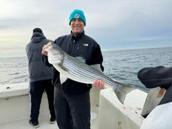 Striped bass caught in the Highlands