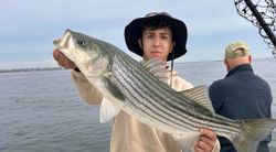 Striped bass caught in Highlands